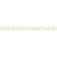 Masking Tape "Hochzeit Klassik" Just Married creme, 1 Rolle