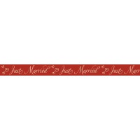 Masking Tape "Hochzeit Klassik" Just Married rot, 1 Rolle