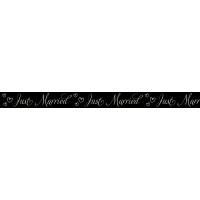 Masking Tape "Hochzeit Klassik" Just Married schwarz, 1 Rolle