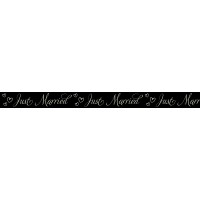 Masking Tape "Hochzeit Klassik" Just Married schwarz, 1 Rolle