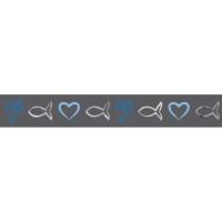 Masking Tape "Religion blue" grau-blau, silber - Motiv 21