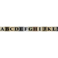 Masking Tape "Vintage" Alphabet, 1 Rolle