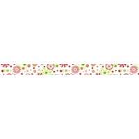 Masking Tape "Weihnachten" Schneekristall grün/rot, 1 Rolle
