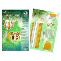 Mini Paper Balls "Golden Ornaments"