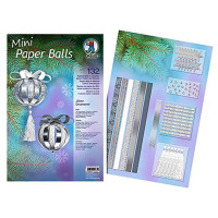 Mini Paper Balls "Silver Ornaments"
