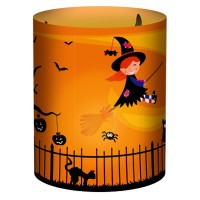 Mini-Tischlichter "Ambiente" Halloween gelb - Motiv 101