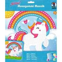 Moosgummi-Mosaik "Glitter" Einhorn