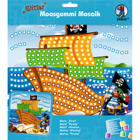 Moosgummi-Mosaik "Glitter" Pirat