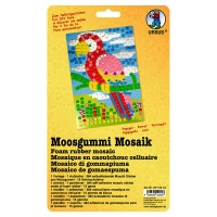 Moosgummi Mosaik "Papagei"