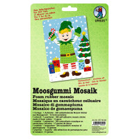Moosgummi Mosaik "Weihnachtself"