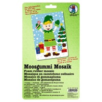 Moosgummi Mosaik "Weihnachtself"