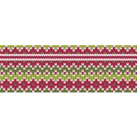 Motiv-Fotokarton 49,5 x 68 cm Strickmuster rot-grün