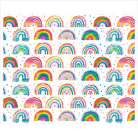 Motiv-Fotokarton in Pastell – Kleine Regenbogen