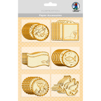 Papier Accessoires "Charity" gold - Motiv 55