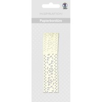 Papierbordüren "Häkelband" creme