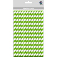 Papierstrohhalme "Chevron" groß ø 1 cm - 12 Stück