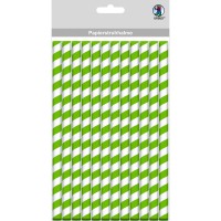 Papierstrohhalme "Chevron" groß ø 1 cm - 12 Stück