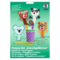 Pompon-Set "Schreibgefährten" Zootiere