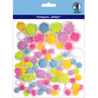 Pompons "Glitzer" Mix 1