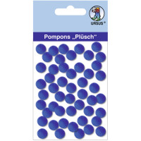 Pompons "Plüsch" 10 mm dunkelblau