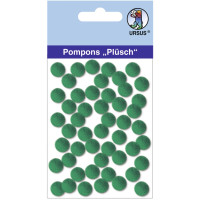 Pompons "Plüsch" 10 mm dunkelgrün