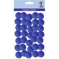 Pompons "Plüsch" 25 mm dunkelblau