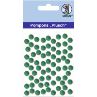 Pompons "Plüsch" 7 mm dunkelgrün