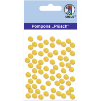 Pompons "Plüsch" 7 mm sonnengelb