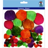 Pompons "Plüsch" Mix 5