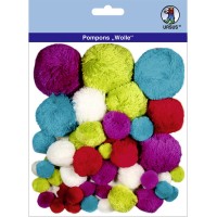 Pompons "Wolle" Mix 10