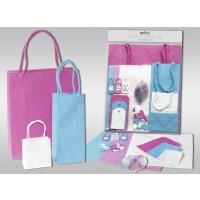 Präsenttaschen-Set "pink / türkis"