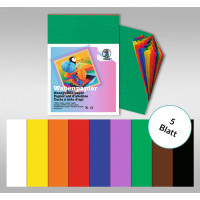 Regenbogen-Wabenpapier 34,5 x 49,5 cm - 5 Blatt