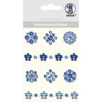 Schmuckstein Sticker "Medaillons" blau
