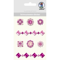 Schmuckstein Sticker "Medaillons" pink