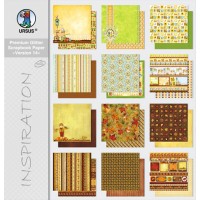 Scrapbooking Papier Block "Version 14" - 12 Blatt sortiert