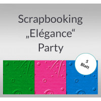 Scrapbooking Papier "Elegance" Party - 5 Blatt