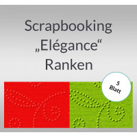 Scrapbooking Papier "Elegance" Ranken - 5 Blatt