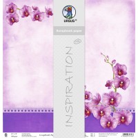 Scrapbooking Papier "Orchideen" - 25 Blatt