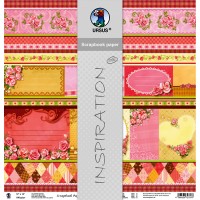 Scrapbooking Papier "Rosen" - 25 Blatt