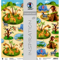 Scrapbooking Papier "Zoo" - 25 Blatt