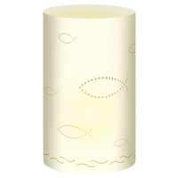 Silhouetten-Tischlichter "Filigrano" Fische creme - Motiv 22