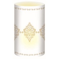Silhouetten-Tischlichter "Filigrano" Ornamente weiß - Motiv 47