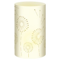 Silhouetten-Tischlichter "Filigrano" Pusteblume creme - Motiv 05