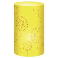 Silhouetten-Tischlichter "Filigrano" Pusteblume sonnengelb - Motiv 06