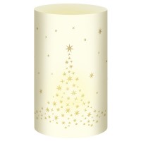 Silhouetten-Tischlichter "Filigrano" Weihnachtsbäume creme - Motiv 29