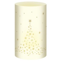 Silhouetten-Tischlichter "Filigrano" Weihnachtsbäume creme - Motiv 29