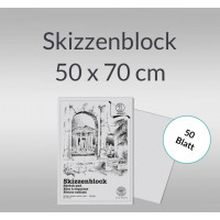 Skizzenblock 100 g/qm 50 x 70 cm