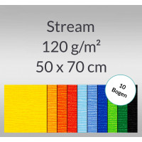 Stream 120 g/qm 50 x 70 cm - 10 Bogen