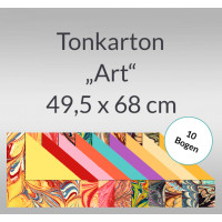 Tonkarton "Art" 220 g/qm 49,5 x 68 cm - 10 Bogen