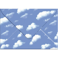 Transparentpapier-Kuverts "Elemente" 115 g/qm Wolken - 5 Stück